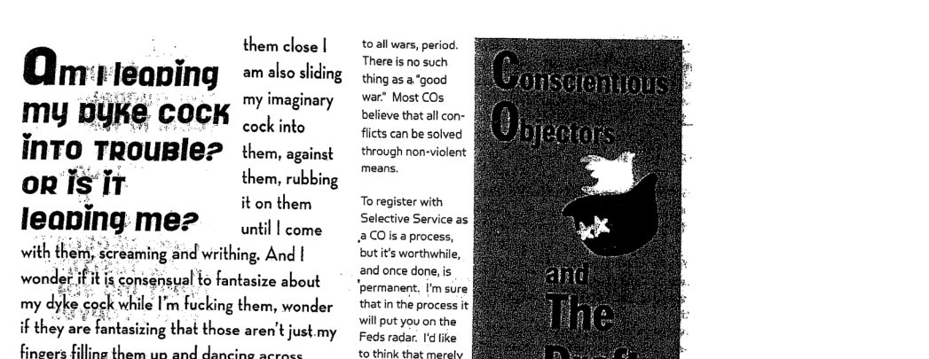 them close | am "l ,eanlnq am also sliding my imaginary mu DIJBQ cockK into mTO TRouBle? then, against oRisir them, rubbing it on them leaping me? i1 <o with ther; sc “ersaming and wiithing, And consgnsual to fantasize about my dyk gockwhile I’m Fucking them, wonder if they are fan(as.z.ng that those aren’t just.my fingers filling therm um and dancine 2rrmce toall wars, period. There s no such thing a5 a"good war” Most COs believe that all con- flicts can be solved through non-violent § means. To register with Selective Service as 2C0saprocess, but it’s worthwhile, and once done, is ‘permanent. I’m sure that in the process it will put you on the Feds radar. Id like to think that merelv